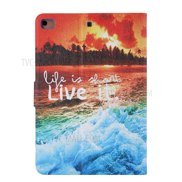 Pattern Printing Card Slots Flip Leather Tablet Shell for iPad Mini/Mini 2/Mini 3/Mini 4/Mini (2019) 7.9 inch - Seaside Sunset-3