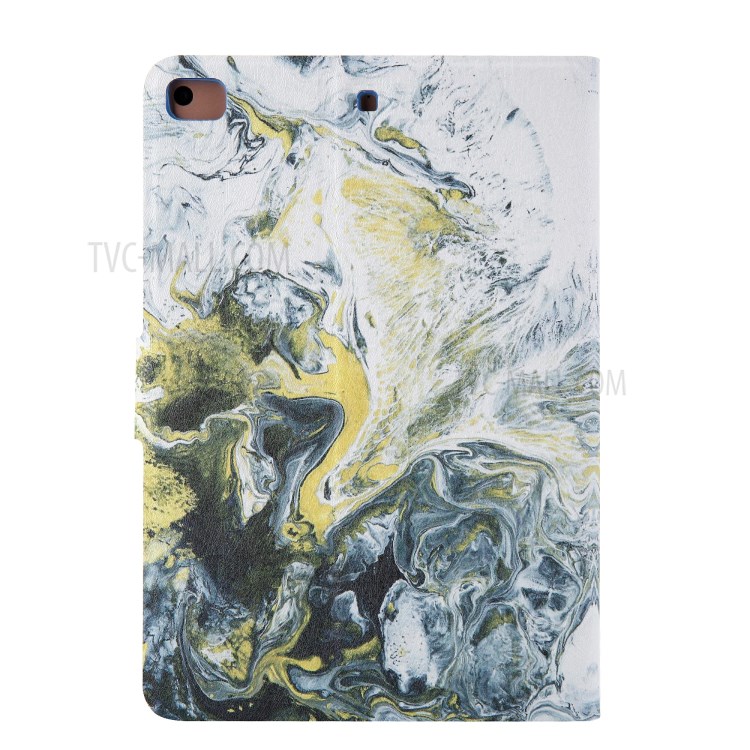 Pattern Printing Card Slots Flip Leather Tablet Shell for iPad Mini/Mini 2/Mini 3/Mini 4/Mini (2019) 7.9 inch - White/Yellow-3