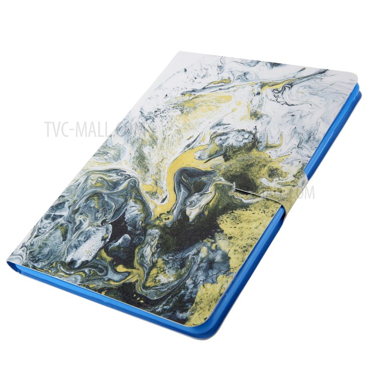 Pattern Printing Card Slots Flip Leather Tablet Shell for iPad Mini/Mini 2/Mini 3/Mini 4/Mini (2019) 7.9 inch - White/Yellow-6