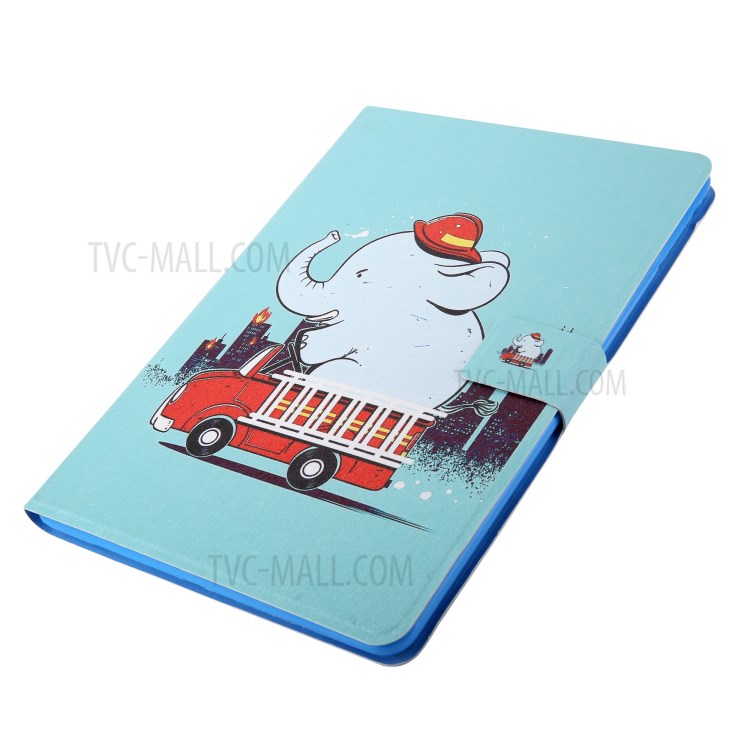 Pattern Printing Card Slots Flip Leather Tablet Shell for iPad Mini/Mini 2/Mini 3/Mini 4/Mini (2019) 7.9 inch - Elephant-5