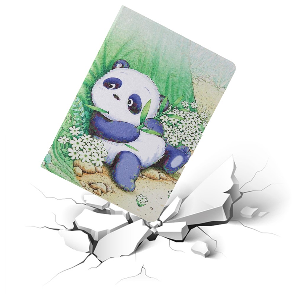 Pattern Printing Card Slots Flip Leather Tablet Shell for iPad Mini/Mini 2/Mini 3/Mini 4/Mini (2019) 7.9 inch - Cute Panda-2