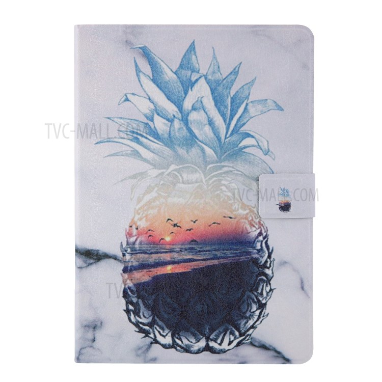 Pattern Printing Card Slots Flip Leather Tablet Shell for iPad Mini/Mini 2/Mini 3/Mini 4/Mini (2019) 7.9 inch - Pineapple-1