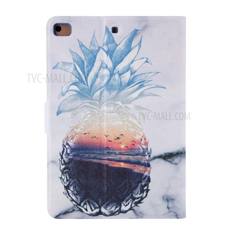 Pattern Printing Card Slots Flip Leather Tablet Shell for iPad Mini/Mini 2/Mini 3/Mini 4/Mini (2019) 7.9 inch - Pineapple-3
