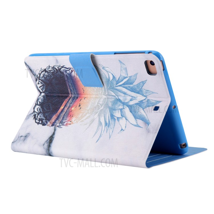 Pattern Printing Card Slots Flip Leather Tablet Shell for iPad Mini/Mini 2/Mini 3/Mini 4/Mini (2019) 7.9 inch - Pineapple-5