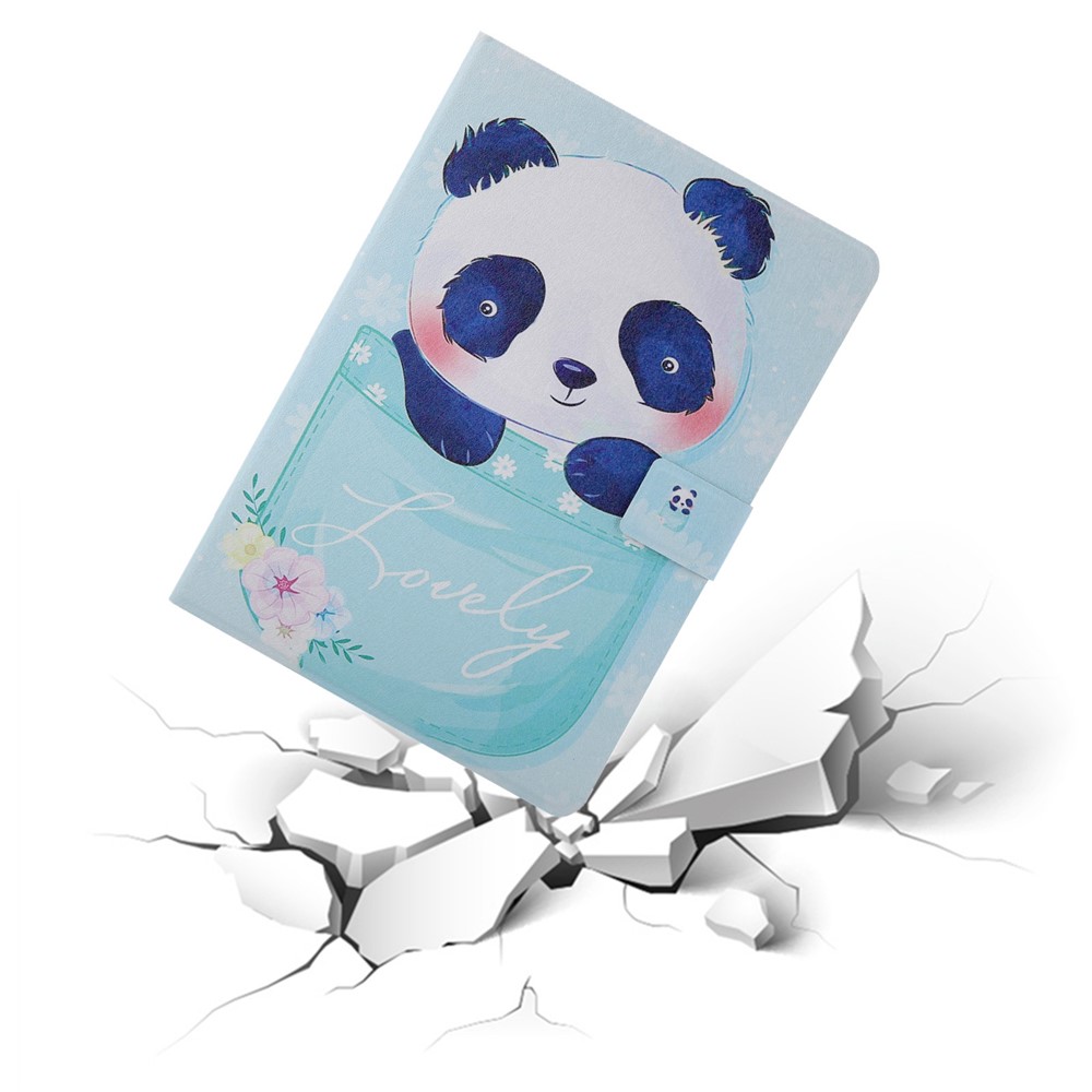 Custodia in Pelle Tablet di Schede da Stampa Modello Per Ipad 10.2 (2021)/(2020)/(2019)/iPad Air 10.5 Polly (2019)/iPad Pro 10,5 Pollici (2017) - Panda