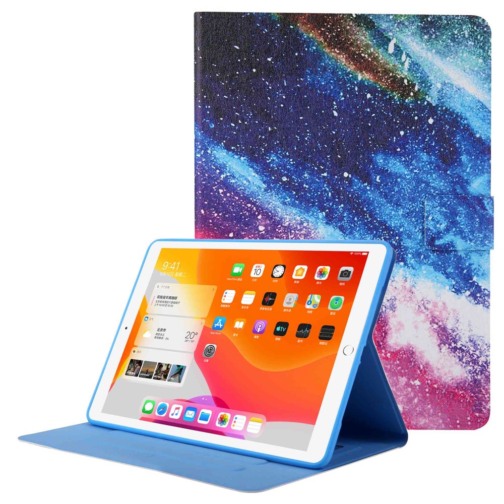 Pattern Printing Card Slots Tablet Leather Case for iPad 10.2 (2019)/iPad Air 10.5 inch (2019)/iPad Pro 10.5-inch (2017) - Nebula-1