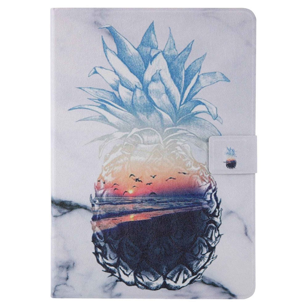 Pattern Printing Card Slots Tablet Leather Case for iPad 10.2 (2019)/iPad Air 10.5 inch (2019)/iPad Pro 10.5-inch (2017) - Pineapple-8