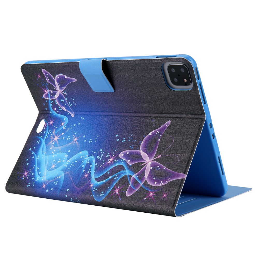 Pattern Printing Card Slots Flip Leather Tablet Case for iPad Pro 11-inch (2020)/(2018) - Magic Butterfly-4