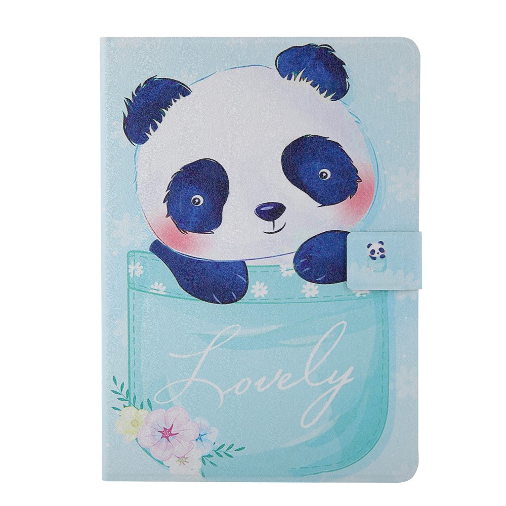 Pattern Printing Card Slots Flip Leather Tablet Case for iPad Pro 11-inch (2020)/(2018) - Panda-1