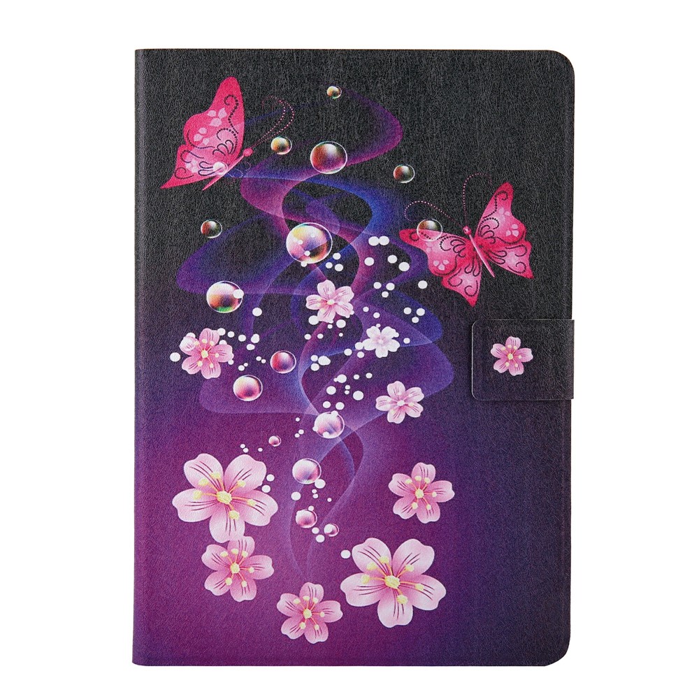 Pattern Printing Card Slots Flip Leather Tablet Case for iPad Pro 11-inch (2020)/(2018) - Flower and Butterflies-1