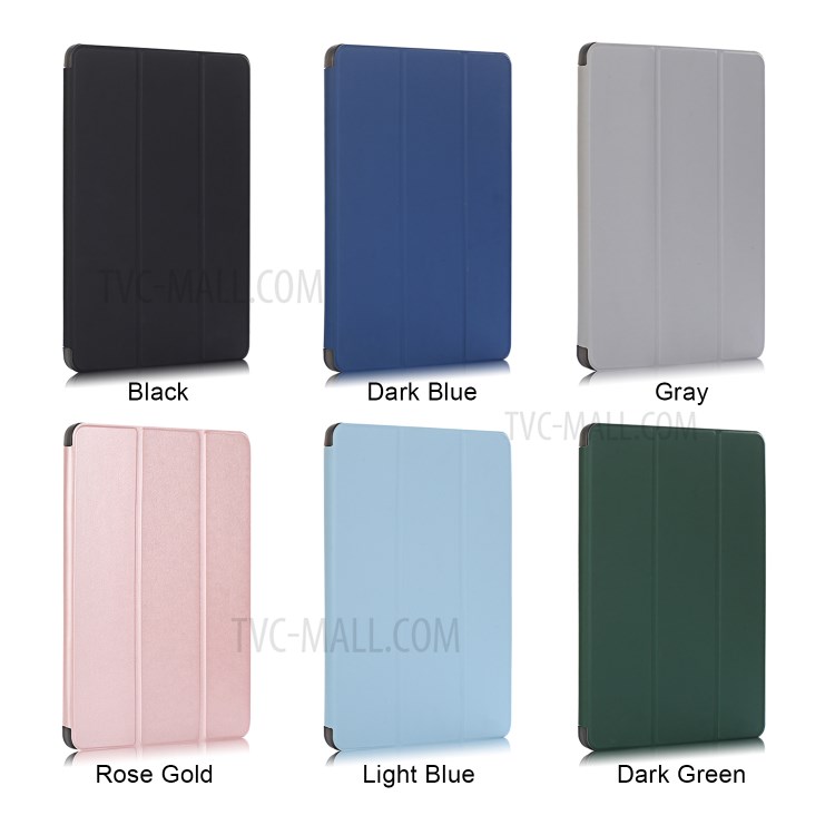 Trois Volets Se Smart Case En Cuir Souple Avec Rainure De Stockage De Crayon Pour IPad Pro 12,9 Pouces (2020) / (2018) - Noir-14