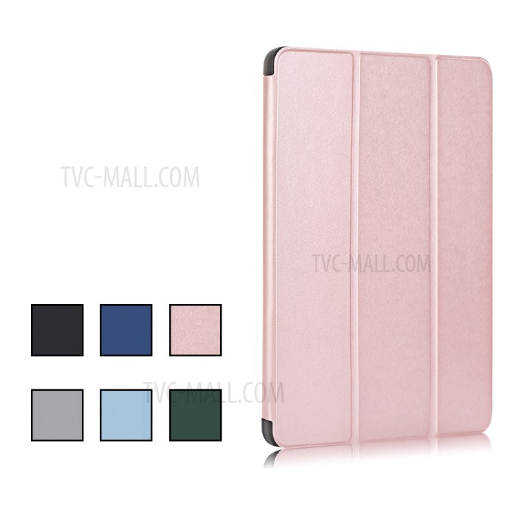 Tri-fold Stand Smart Leather Soft Case Shell with Pencil Storage Groove for iPad Pro 11-inch (2020)/(2018) - Rose Gold-8