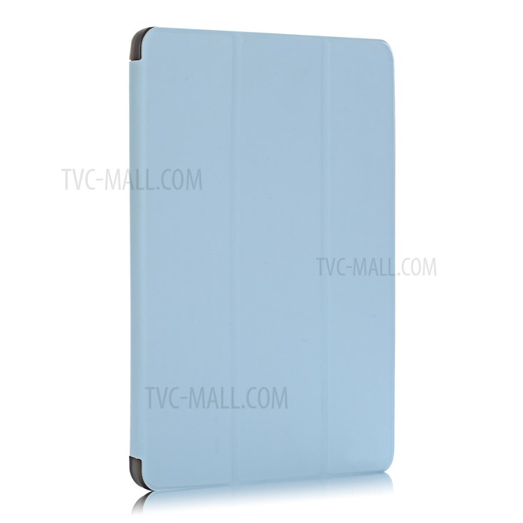Tri-fold Stand Smart Leather Soft Case Shell with Pencil Storage Groove for iPad Pro 11-inch (2020)/(2018) - Baby Blue-2