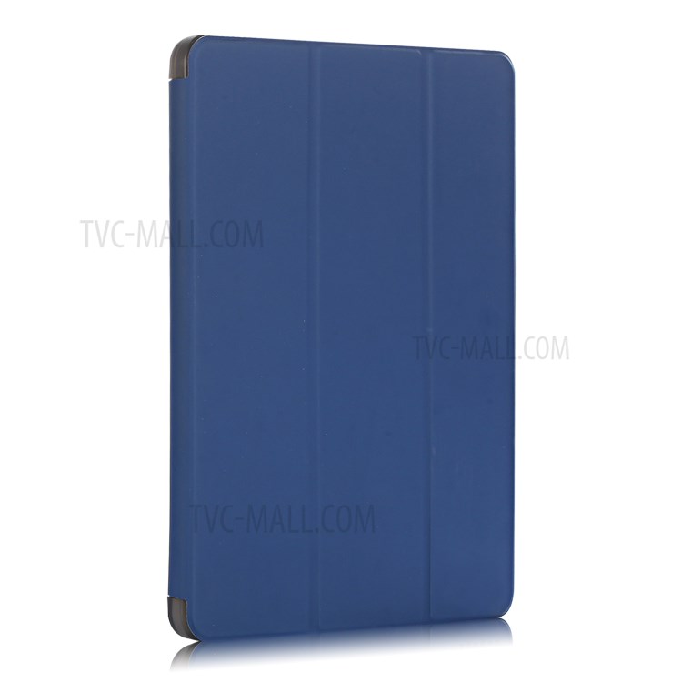 Tri-fold Stand Smart Leather Soft Case Shell with Pencil Storage Groove for iPad Pro 11-inch (2020)/(2018) - Dark Blue-2