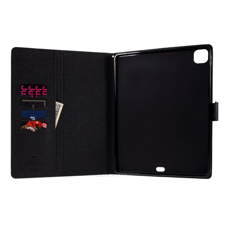 MERCURY GOOSPERY Diary Leather Phone Casing for iPad Pro 12.9-inch (2020)/(2018) - Black-10
