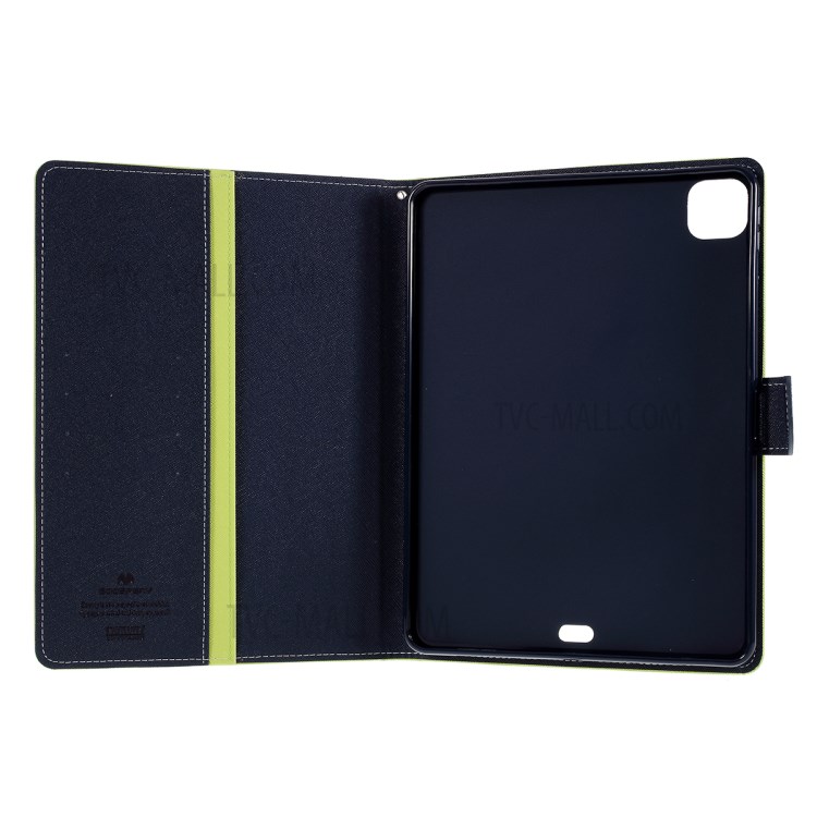 MERCURY GOOSPERY Diary Leather Phone Casing for iPad Pro 12.9-inch (2020)/(2018) - Green-7