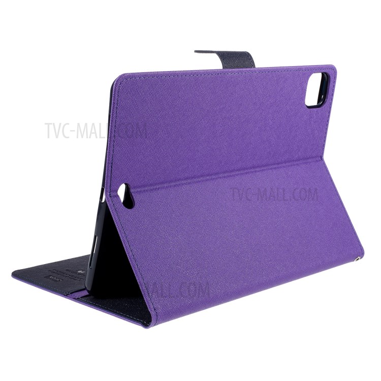 MERCURY GOOSPERY Diary Leather Phone Casing for iPad Pro 12.9-inch (2020)/(2018) - Purple-6