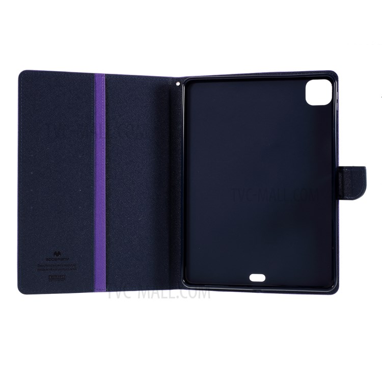 MERCURY GOOSPERY Diary Leather Phone Casing for iPad Pro 12.9-inch (2020)/(2018) - Purple-7