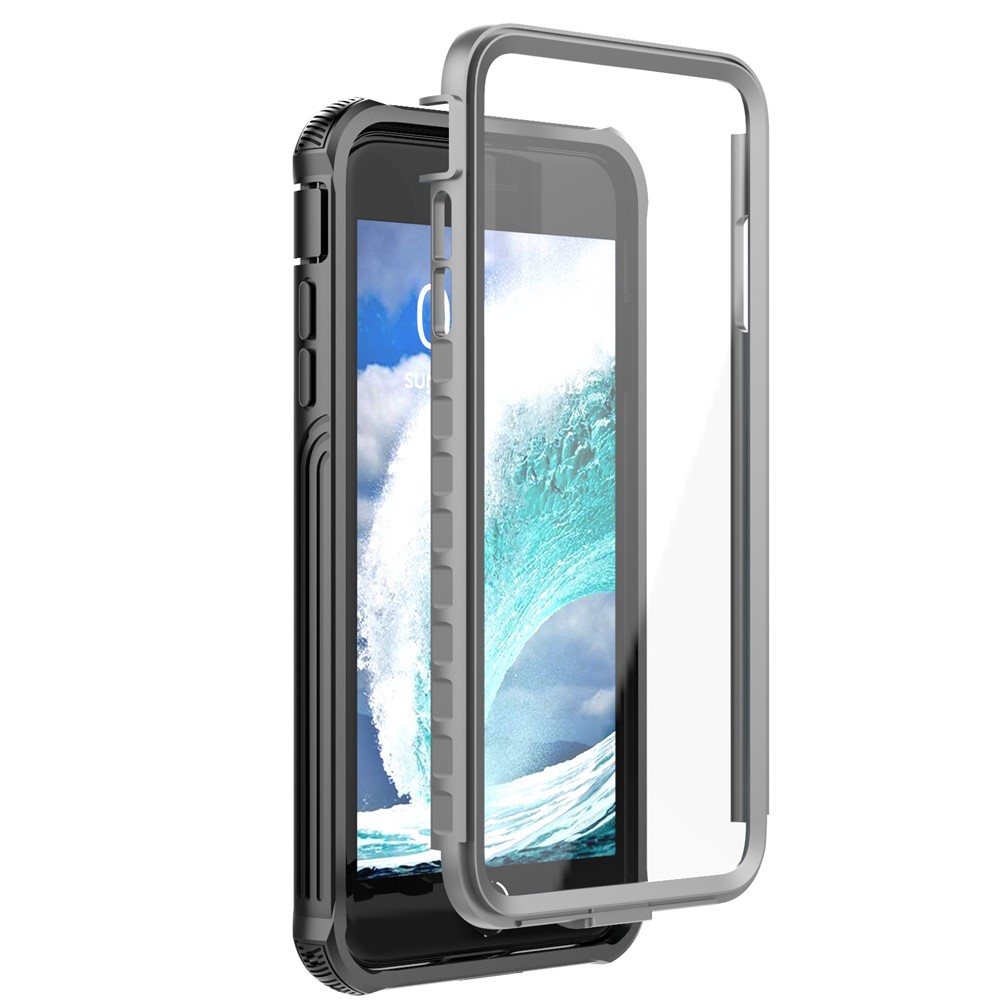 All-wrapped Anti-drop PC Cell Phone Case Built-in PET Screen Film for iPhone 8 Plus/7 Plus/6s Plus/6 Plus-1