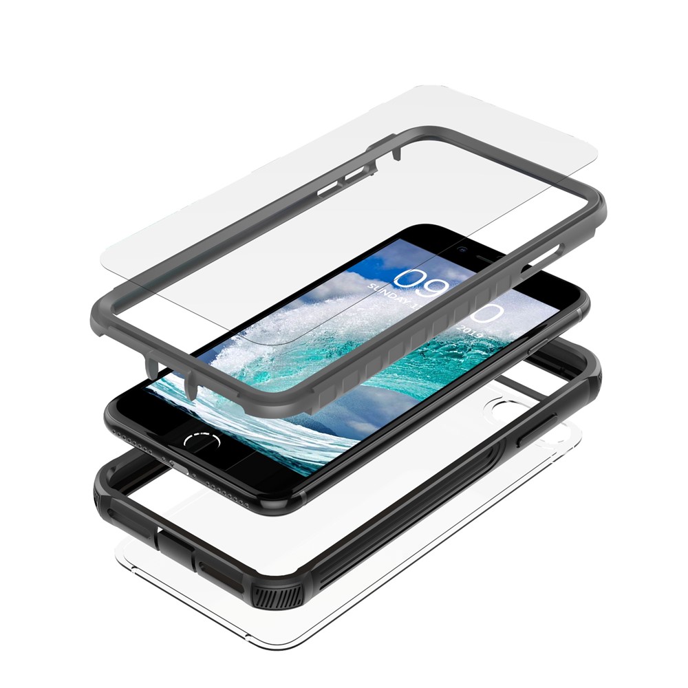 All-wrapped Anti-drop PC Cell Phone Case Built-in PET Screen Film for iPhone 8 Plus/7 Plus/6s Plus/6 Plus-15
