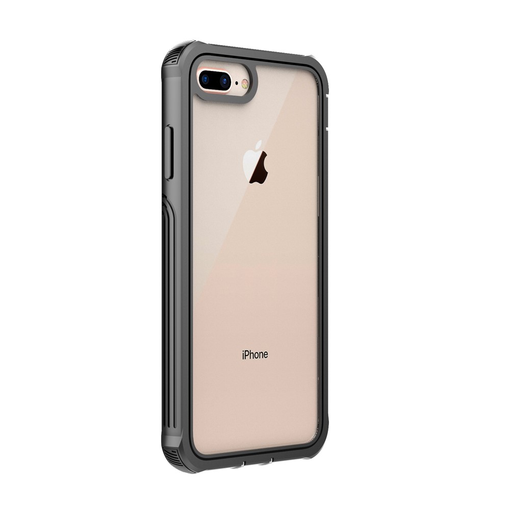 All-wrapped Anti-drop PC Cell Phone Case Built-in PET Screen Film for iPhone 8 Plus/7 Plus/6s Plus/6 Plus-7