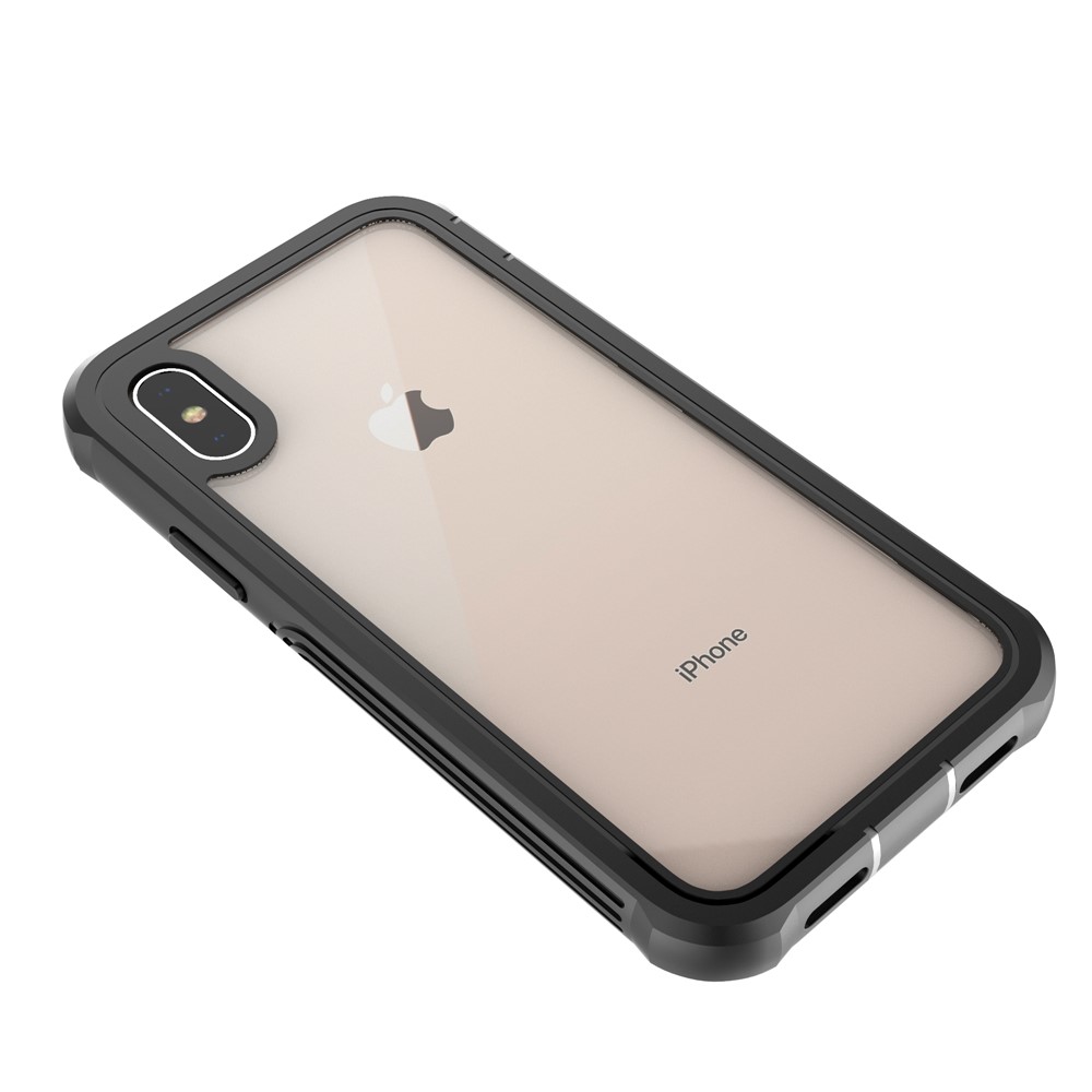 Full Body Protection Hard PC Protection Shell Built-in PET Screen Film for iPhone XS/X-4