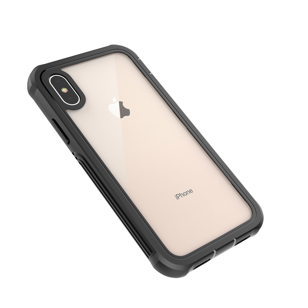 Coperture Di Protezione PC Duro Protezione Completa Del Corpo Incorporato PET Pellicola Di Schermo Per Iphone XS / X