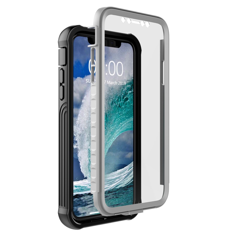 Shockproof All-inclusive PC Case Accessory Built-in PET Screen Film for iPhone XR 6.1 inch-1