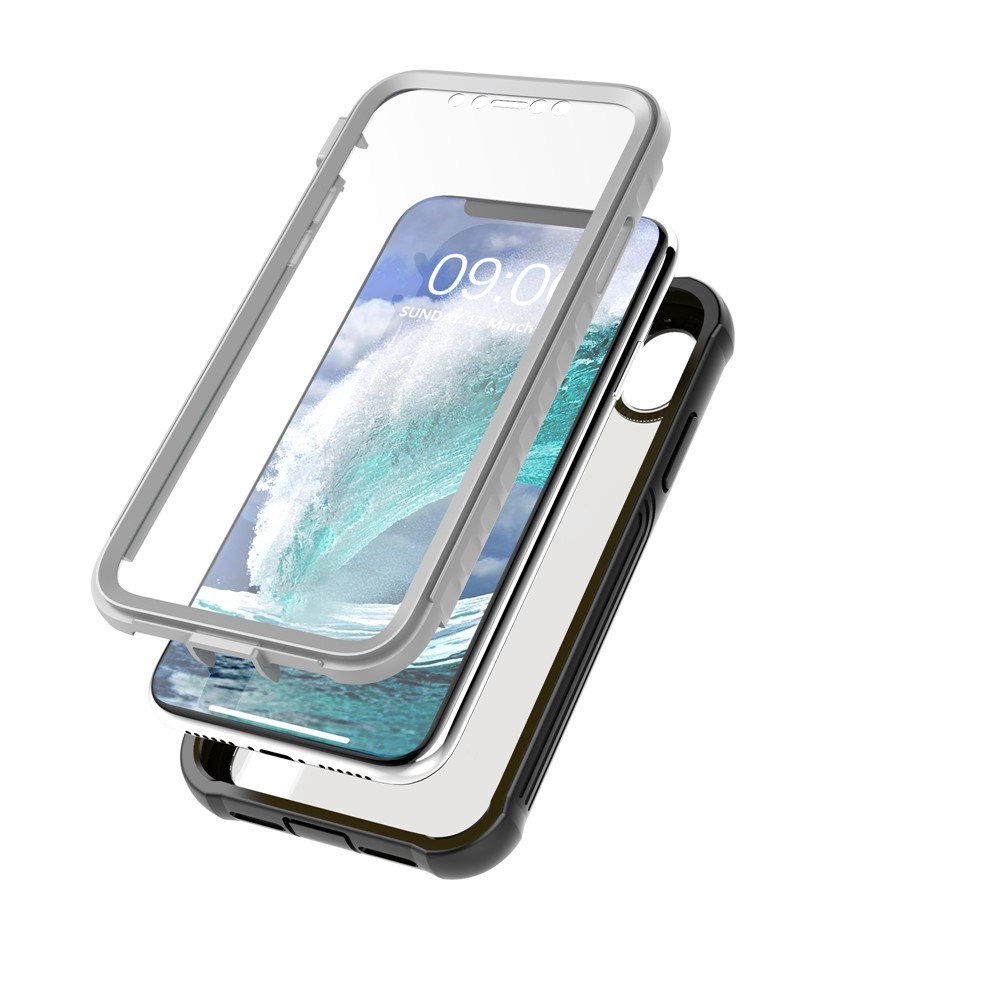 Shockproof All-inclusive PC Case Accessory Built-in PET Screen Film for iPhone XR 6.1 inch-3