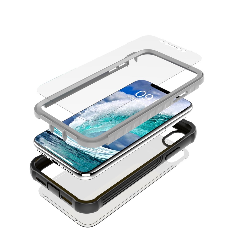 Stoßfest All-inclusive-PC-Gehäuse Zubehör Einbau-PET-Schirmfilm Für Iphone XR 6.1 Zoll-4