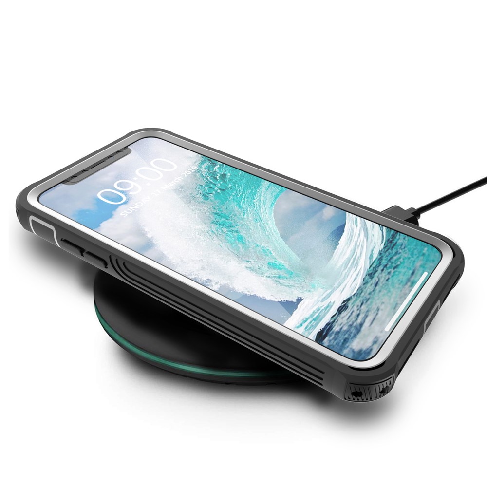 Shockproof All-inclusive PC Protector Cover Built-in PET Front Film for iPhone XS Max 6.5 inch-2