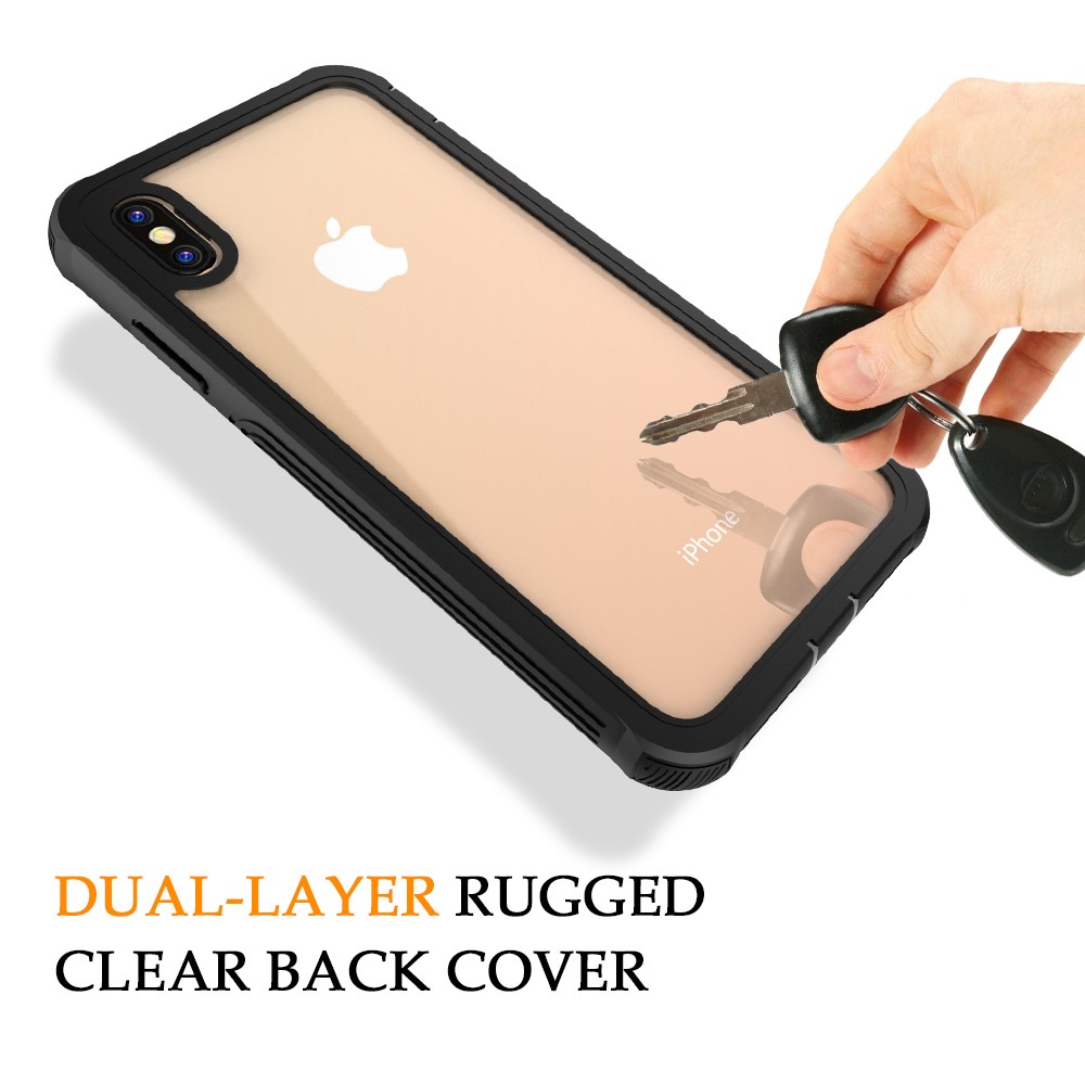 Shockproof All-inclusive PC Protector Cover Built-in PET Front Film for iPhone XS Max 6.5 inch-6