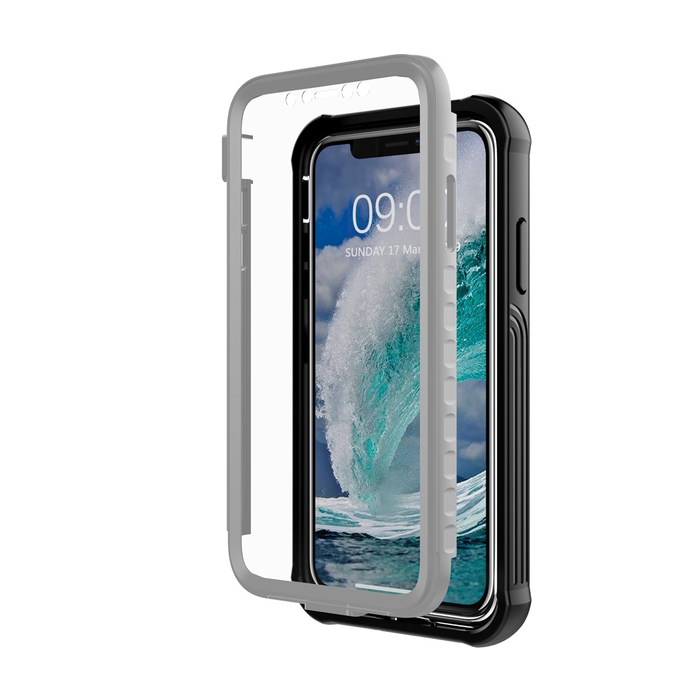 Drop-proof All-wrapped Plastic Phone Shell Built-in PET Screen Film for iPhone 11 Pro Max 6.5 inch-2