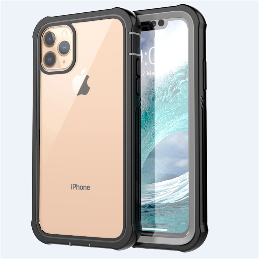 Drop-proof All-wrapped Plastic Phone Shell Built-in PET Screen Film for iPhone 11 Pro Max 6.5 inch-8