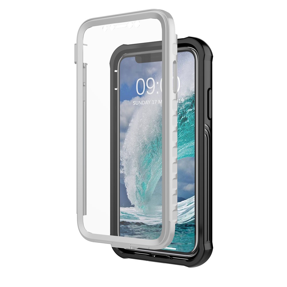 Anti-drop Full-body Protection Hard PC Cover Built-in PET Screen Film for iPhone 11 6.1 inch-1