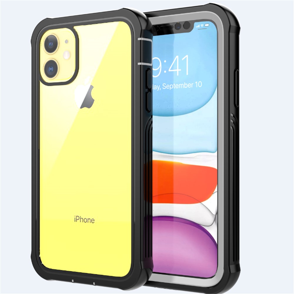 Anti-drop Full-body Protection Hard PC Cover Built-in PET Screen Film for iPhone 11 6.1 inch-6