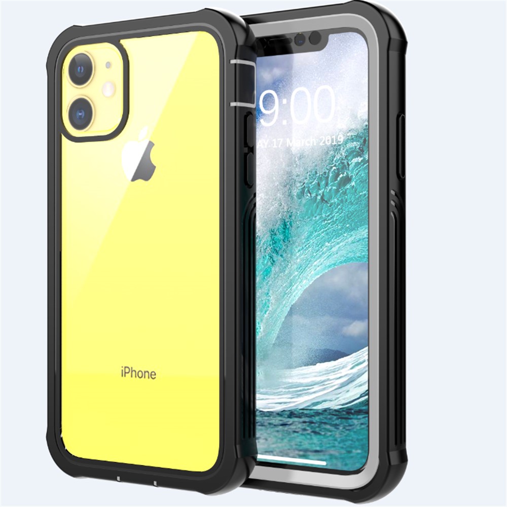 Anti-drop Full-body Protection Hard PC Cover Built-in PET Screen Film for iPhone 11 6.1 inch-7