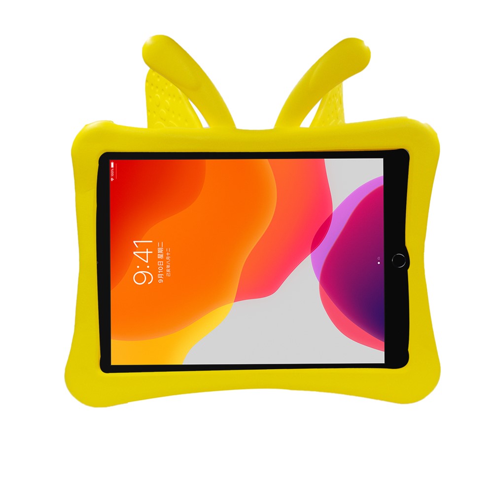 Butterfly Style Shockproof Kickstand EVA Table Case for iPad 10.2 (2019)/Pro 10.5-inch (2017)/Air 10.5 inch (2019) - Yellow-6