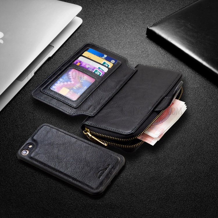 BF001 Leather Wallet Anti-Gravity Phone Cover Case for iPhone 7 / 8 4.7-inch - Black-8