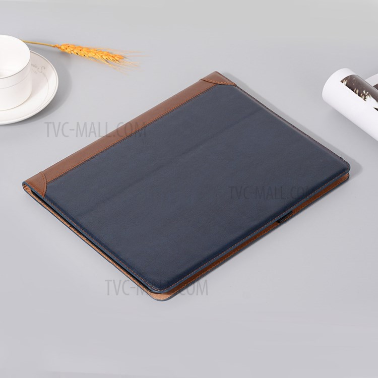 Contrast Color Wallet Stand Leather Smart Case for iPad Pro 12.9-inch (2020)/(2018) - Blue-6