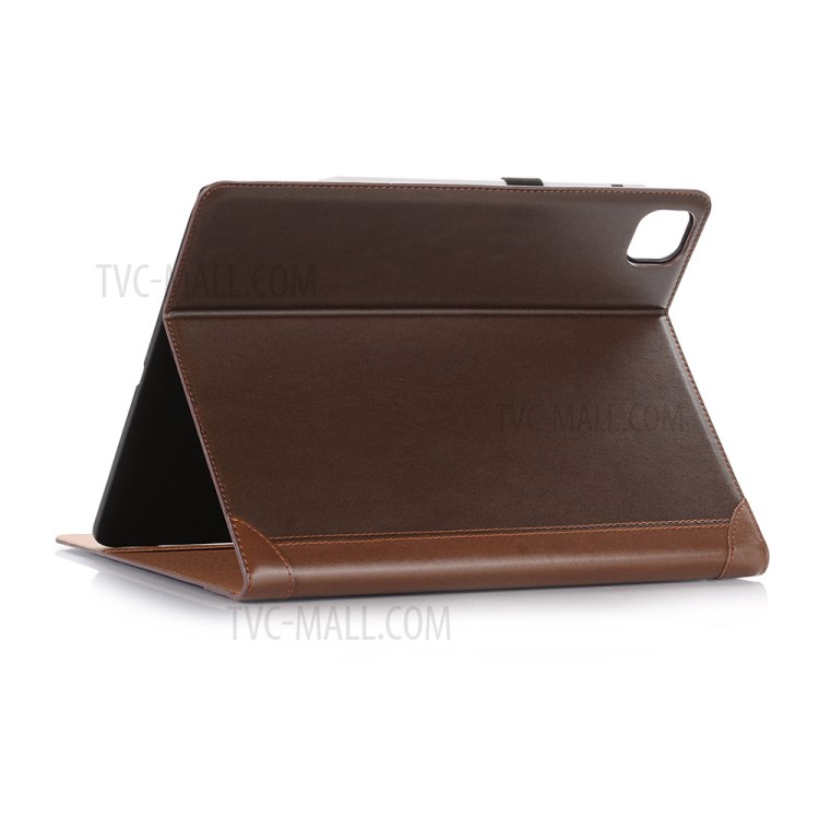 Contrast Color Wallet Stand Leather Smart Case for iPad Pro 12.9-inch (2020)/(2018) - Brown-4