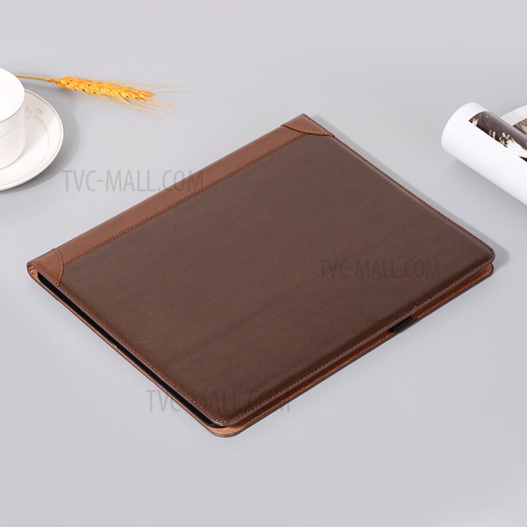 Contrast Color Wallet Stand Leather Smart Case for iPad Pro 12.9-inch (2020)/(2018) - Brown-7