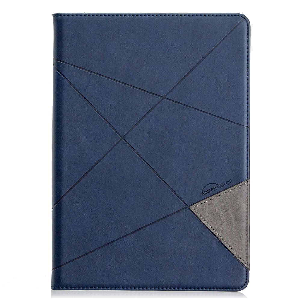Geometric Pattern Stand Leather Smart Phone Case for Apple iPad 10.2 (2019)/Air 10.5 inch (2019)/Pro 10.5-inch (2017) - Blue-2