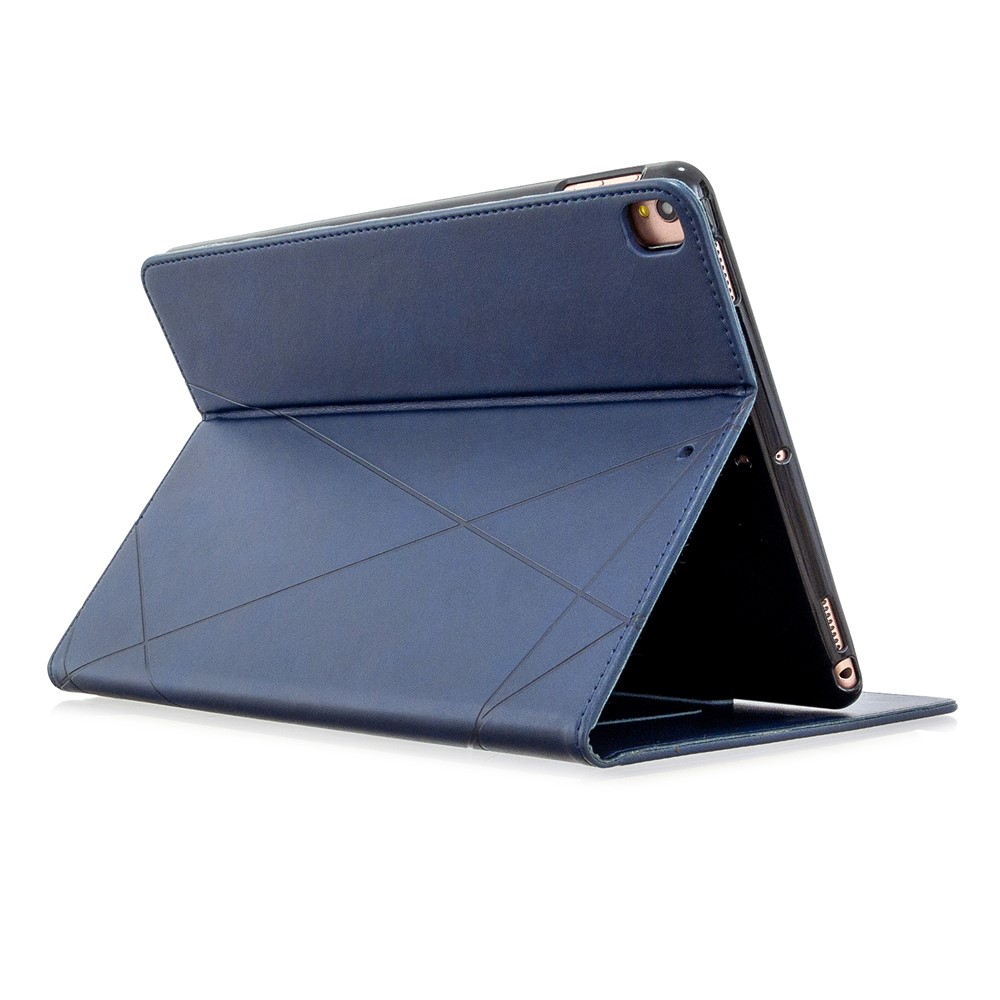 Geometric Pattern Stand Leather Smart Phone Case for Apple iPad 10.2 (2019)/Air 10.5 inch (2019)/Pro 10.5-inch (2017) - Blue-5