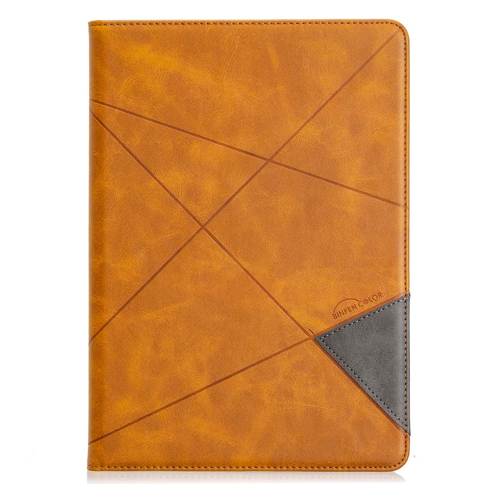 Geometric Pattern Stand Leather Case for iPad 10.2 (2021) / (2020) / (2019) / Air 10.5 inch (2019) / Pro 10.5-inch (2017) - Yellow-2