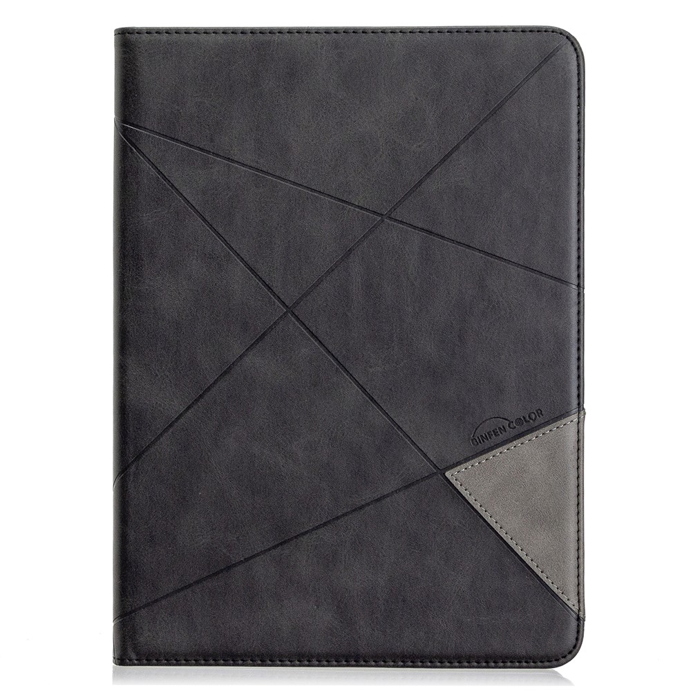 Geometric Pattern Wake/Sleep Leather Stand Case for iPad Pro 11-inch (2020)/(2018) - Black-2