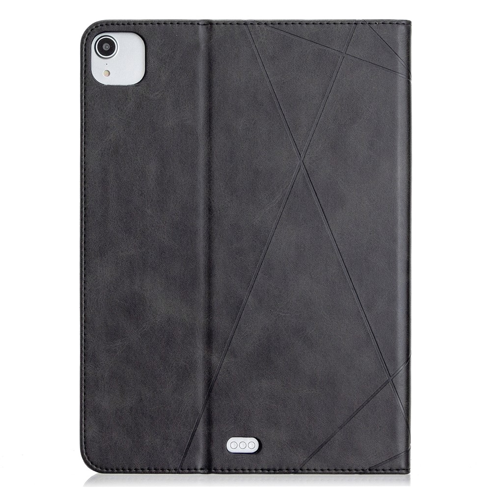 Geometric Pattern Wake/Sleep Leather Stand Case for iPad Pro 11-inch (2020)/(2018) - Black-3