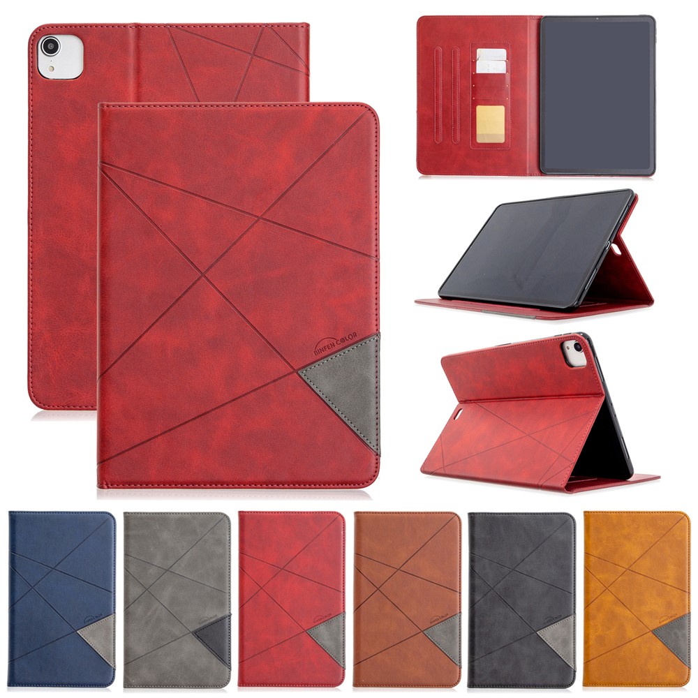 Geometric Pattern Wake/Sleep Leather Stand Case for iPad Pro 11-inch (2020)/(2018) - Black-9