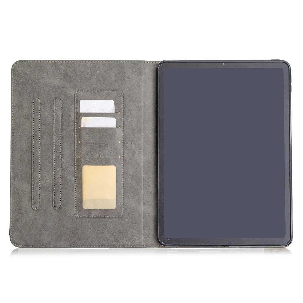 Geometric Pattern Wake/Sleep Leather Stand Case for iPad Pro 11-inch (2020)/(2018) - Grey-4