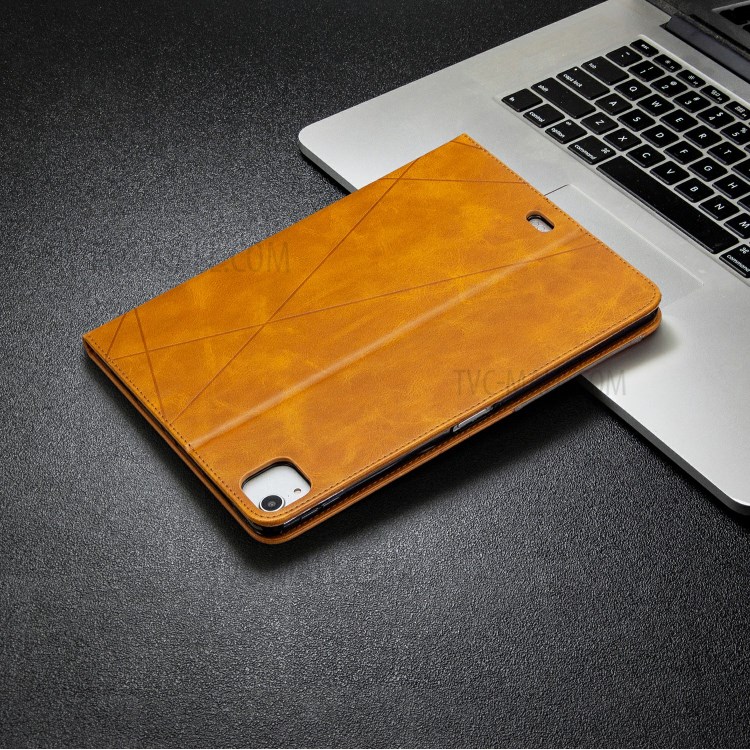 Geometric Pattern Wake/Sleep Leather Stand Case for iPad Pro 11-inch (2020)/(2018) - Brown-8